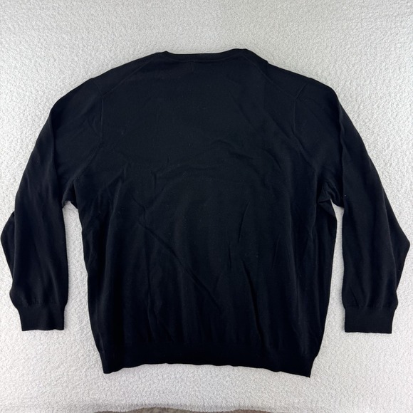Polo Ralph Lauren Washable Merino Wool V Neck Lightweight Sweater Mens 4xB Black - Picture 8 of 10